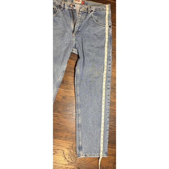 Wrangler Jeans Men’s Regular Fit 33x30 Light Blue Wash - Picture 11 of 11